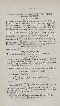 On the transformation of the double-theta functions.