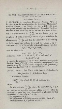On the transformation of the double-theta functions.