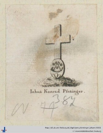 [Provenienz]: Pfenninger, Johann Konrad