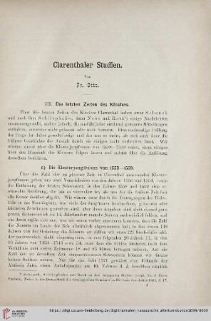 30: Clarenthaler Studien