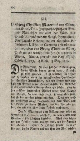 Ausführliche Abhandlung der römischen Alterthümer. T.1.