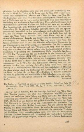 225-226 [Rezension] The Bridge