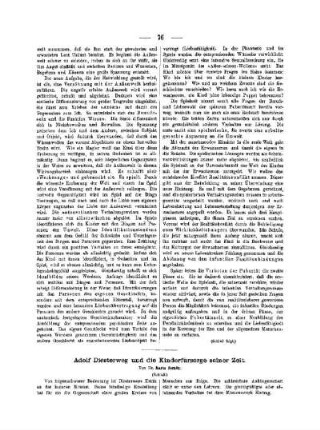 Adolf Diesterweg und die Kinderfürsorge seiner Zeit : (Schluß)