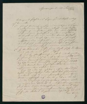 Brief vom 30. Januar 1838
