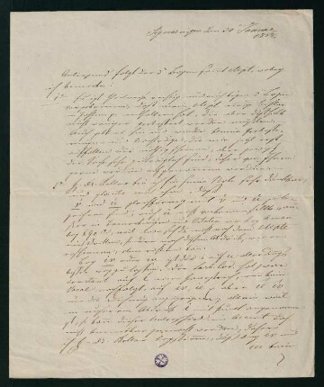 Brief vom 30. Januar 1838