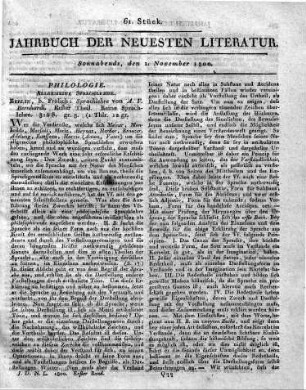 1800-11-01 : 61. Stück