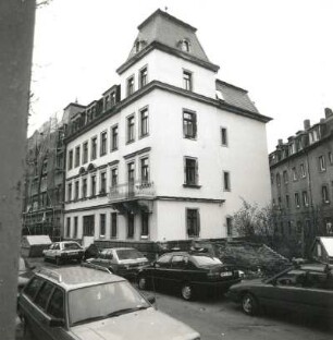 Dresden-Pieschen, Konkordienstraße 59. Wohnhaus (um 1890). Eckansicht