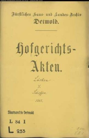 Lücke, Hermann gegen Thomas Scheffer - Schuldforderung