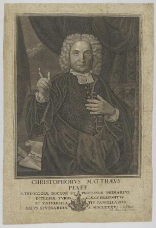 Bildnis des Christophorvs Matthaevs Pfaff