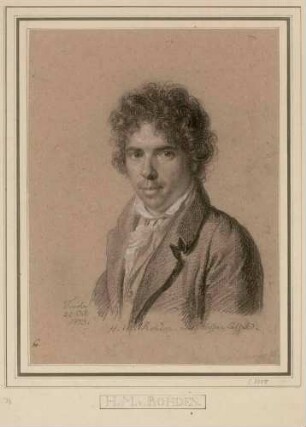 Bildnis Rohden, Johann Martin von (1778-1868), Maler, Zeichner