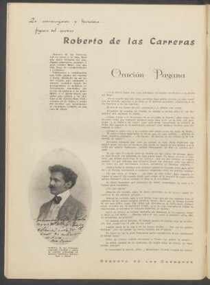 La extravagante y licenciosa figura del escritor Roberto de las Carreras