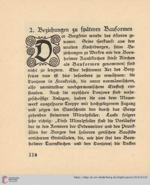 2. Beziehungen zu späteren Bauformen