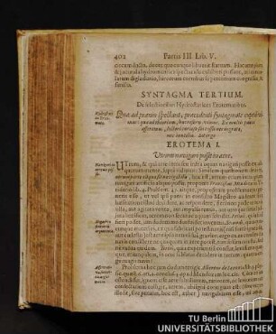 Syntagma Tertium. De selectioribus Hydrostatices Erotematibus.