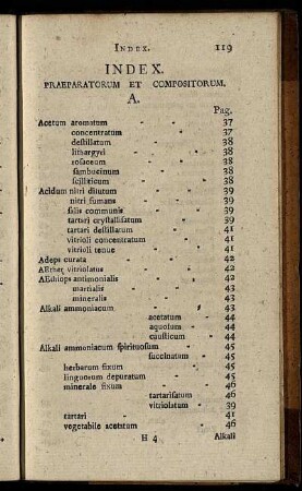 Index. Praeparatorum Et Compositorum.