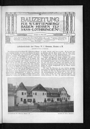 Arbeiterkolonie der Firma W. C. Heraeus, Hanau a. M.