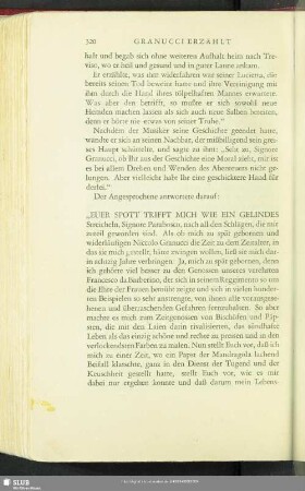 Granucci erzählt