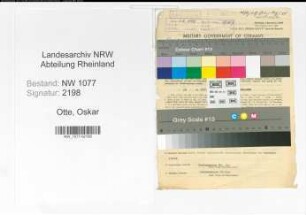 Entnazifizierung Oskar Otte , geb. 31.05.1892 (Polizist)