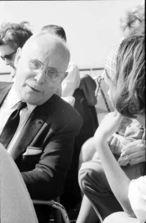 16. Tagung 1966 Mediziner; Porträts auf dem Schiff: André F. Cournand im Gespräch