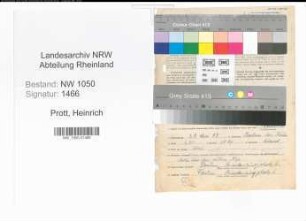 Entnazifizierung Heinrich Prott , geb. 29.05.1897 (Dentist)