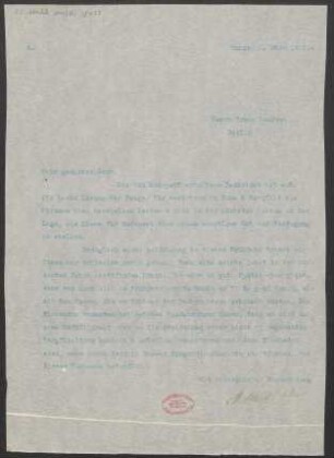Brief an Erwin Lendvai : 07.03.1910