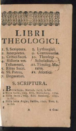 Libri Theologici