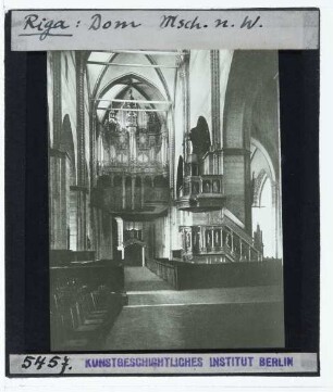 Riga, Dom : Innenansicht, Blick nach W
