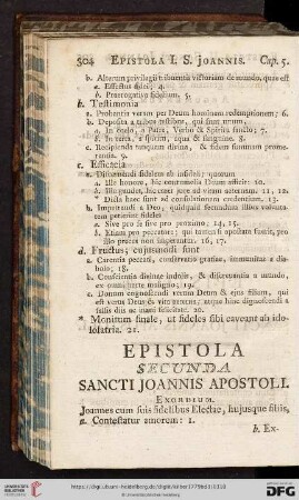 Epistoa secunda Sancti Joannis Apostoli