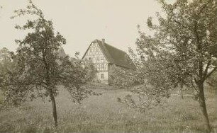 Rathendorf (Narsdorf-Rathendorf). Ortsteilansicht mit Gehöft