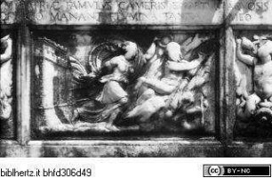 Orionbrunnen, Flussgottnischen, Camarro, Allegorische Darstellung Messinas