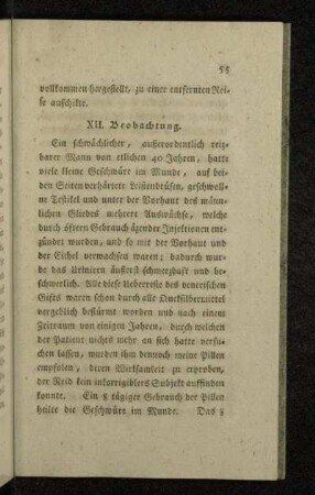 XII. Beobachtung.