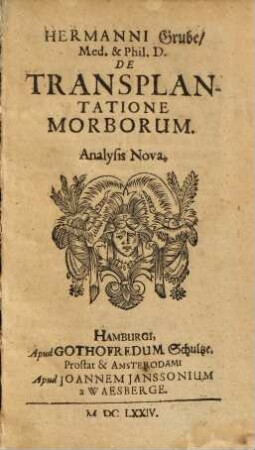 Hermanni Grube, Med. & Phil. D. De Transplantatione Morborum : Analysis Nova