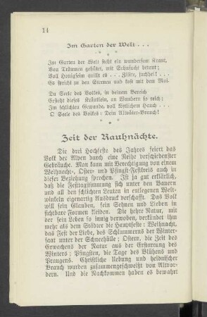 Zeit der Rauhnächte