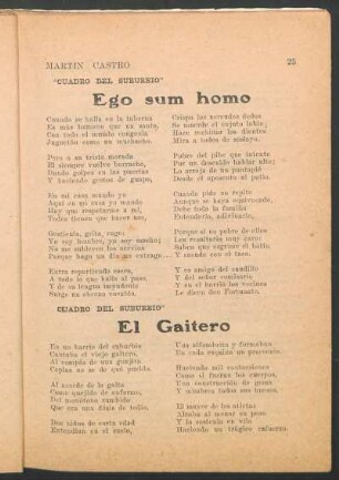 El Gaitero : Cuadro del suburbio