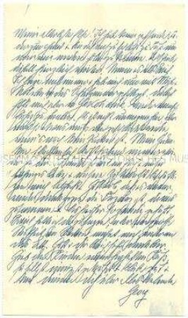 Brief aus Kobe, von der parlamentarischen Studienreise nach Ostasien des Reichstagsabgeordneten Dr. Georg Lucas