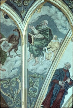 Gewölbeausmalung am Südost-Wandpfeiler im Chor (Chorgewölbe)