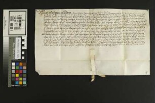 Gundheim: Kaufbrief über eine Hofstatt das. von den hinterlassenen Kindern Hans Siegfrieds von Oberstein