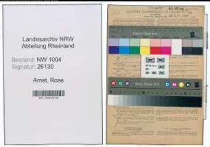 Entnazifizierung Rose Arnst , geb. 20.09.1916 (Stenotypistin)