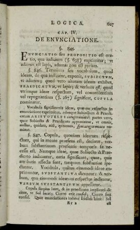Cap. IV. De Enunciatione