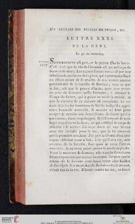 (Lettre XXXI - XL)
