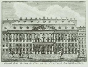 Land- und Steuerhaus : Dresden, Landhaus, Ansicht Straßenfassade