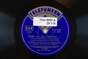 Spiel' ich die Unschuld... : aus "Die Fledermaus" / Johann Strauß