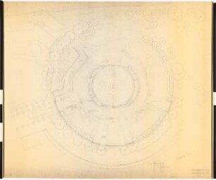 Bundesgartenschau 1957, Köln: Tanzbrunnen Technischer Plan 1:200