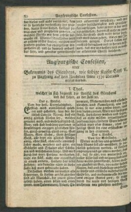 Augspurgische Confeßion, oder ...
