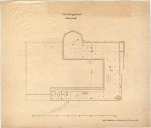 Billing, Hermann; Karlsruhe (Baden-Württemberg); Ausstattung Große Deutsche Kunstausstellung - Grundriss Keller