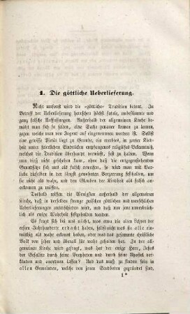 Der Mensch nach der Glaubenslehre der allgemeinen Kirche und im spekulativen Systeme Günther's : theologische und philosophische Studien, 2. Traditionelle Studie