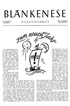 Nummer 1 : Januar 1952