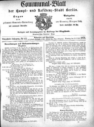 1873,42: No. 42, 19. Oktober 1873