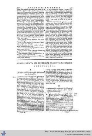 Instrumenta Ecclesiae Argentoratensis.