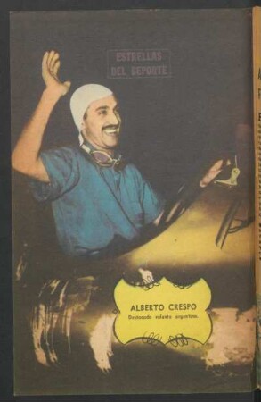 Alberto Crespo, destacado volante argentino - [Fotografía] : Estrellas del deporte