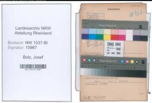 Entnazifizierung Josef Bolz , geb. 23.02.1890 (Arbeiter)